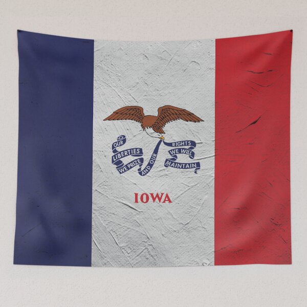 Item preview, Iowa Flag Wall  designed and sold by TRowanDesign.