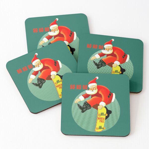 Item preview, Christmas Skateboarding Santa designed and sold by Ztudio.
