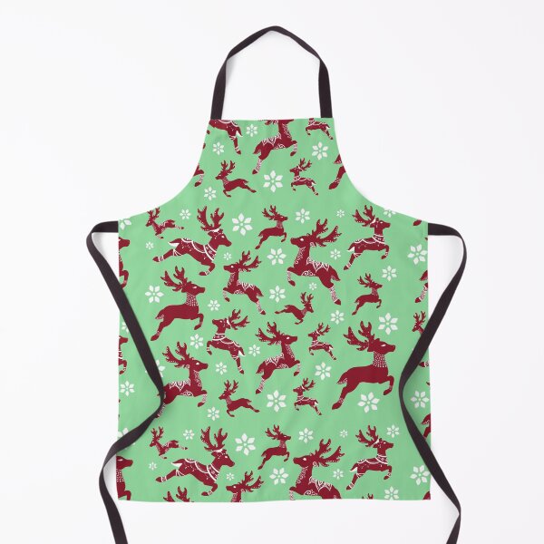 Item preview, Green Christmas Reindeer Pattern designed and sold by Lady-Lilac.
