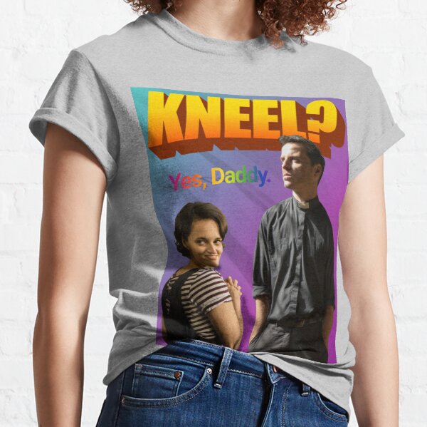 Vista previa del artículo con la obra «Fleabag Kneel Daddy», diseñado y vendido por fleabagmemes.