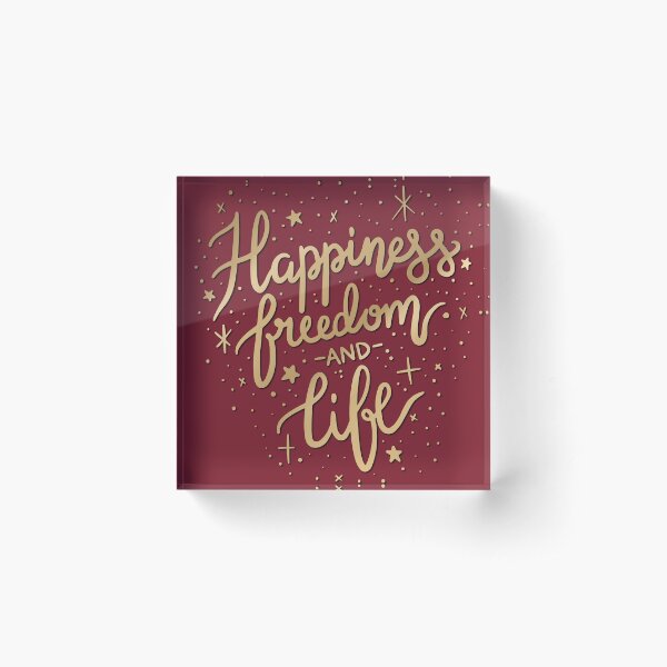 Item preview, Happiness Freedom & Life designed and sold by AliceCorsairs.