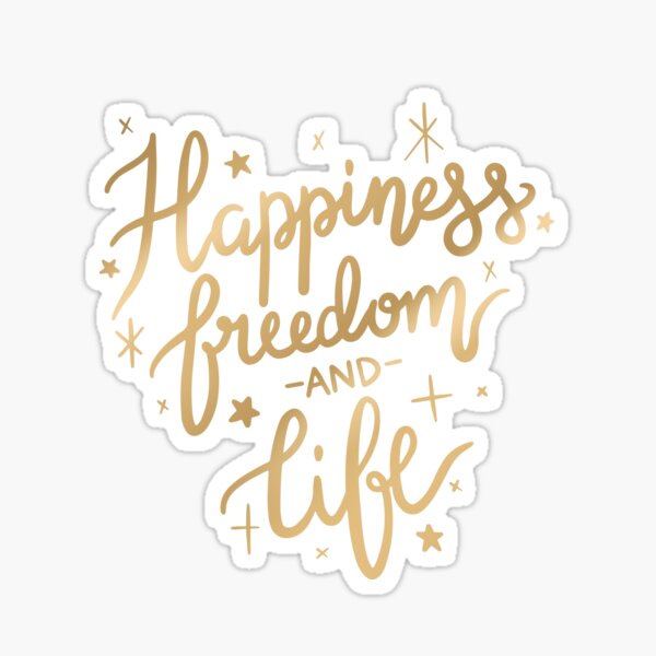 Item preview, Happiness Freedom & Life designed and sold by AliceCorsairs.