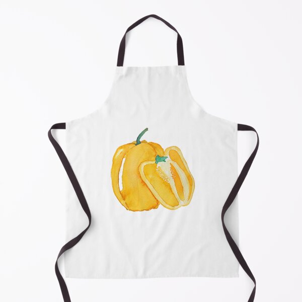Item preview, hand painted yellow bell pepper watercolor designed and sold by SelenePaintings .