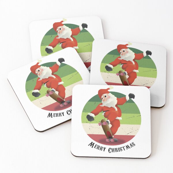 Item preview, Santa riding his Skate Vintage designed and sold by Store Artilia.