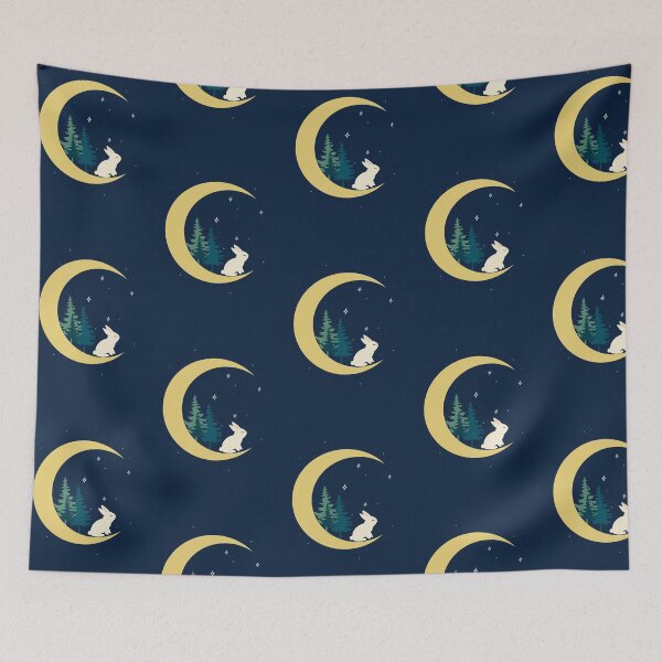 Item preview, Crescent moon rabbit forest designed and sold by galax-C.