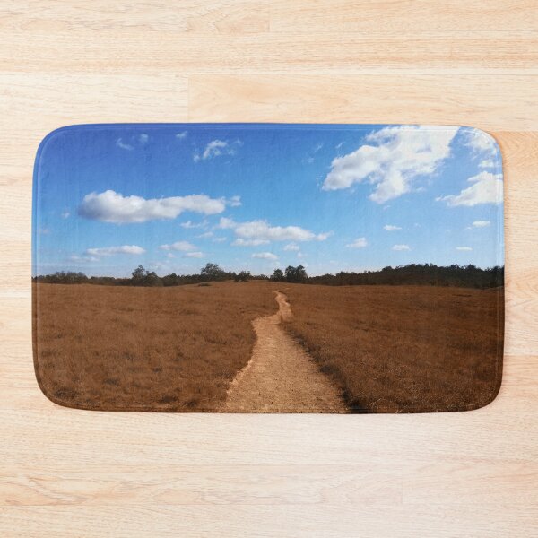 Item preview, Dusty Path Towards The Horizon in a Golden Field Under the Blue Sky designed and sold by citrusapple.