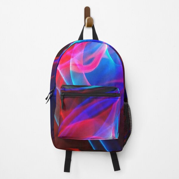 Item preview, Dramatic Neon Red And Blue Abstract - Long Night Exposure. designed and sold by Oaks Creations.