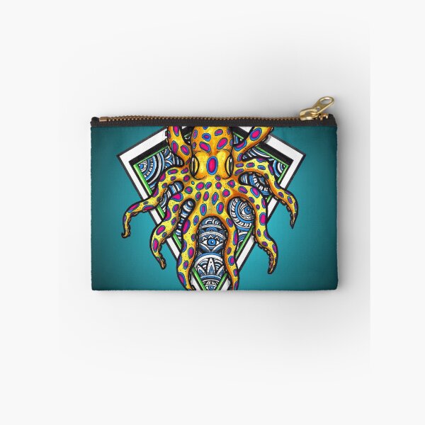 Item preview, Trippy Psychedelic Blue Ringed Octopus designed and sold by mayescol.