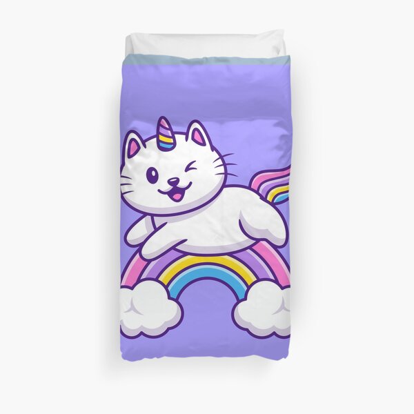 Unicorn Cat Duvet Cover