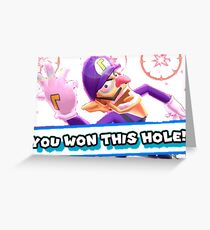 Ace in the Hole Waluigi Greeting Card