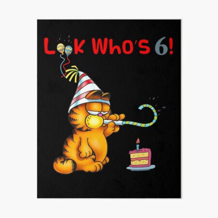 Impression Rigide 3e Anniversaire Kid Garfield Look Who S 3 Par Braydenweaver Redbubble