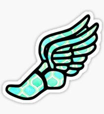 Blue Green Track Shoe Sticker