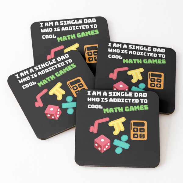 Item preview, I am a single dad who is addicted to cool math games idea gifts math  designed and sold by truongminhchau.