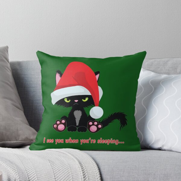 Aperçu de l'œuvre Regarder le chat de Noël créée et vendue par DesignsAndStuff.