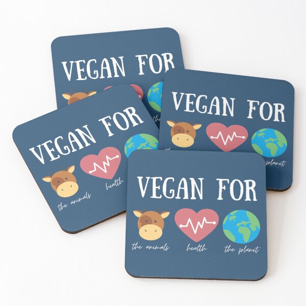 Item preview, Vegan For Animals Health Environment designed and sold by Kindology.
