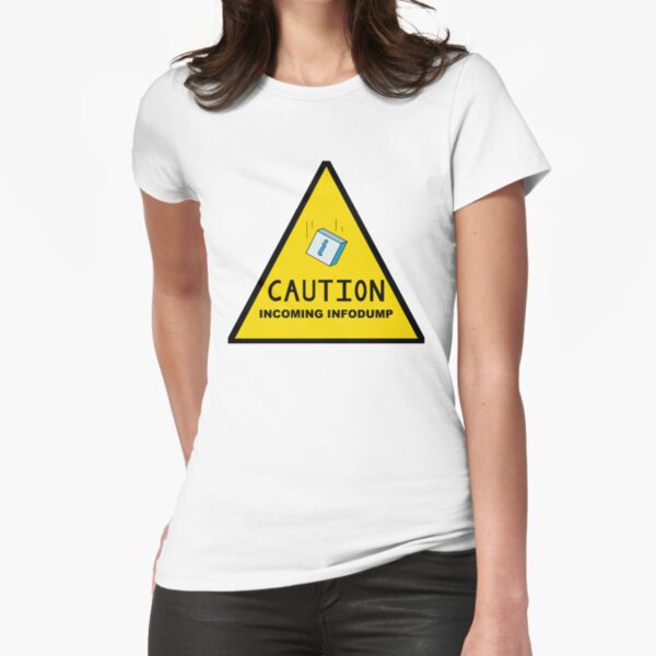 Item preview, Caution: Incoming Infodump (Triangular) designed and sold by AutisticBanshee.