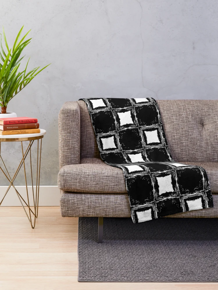 Thumbnail 2 of 6, Throw Blanket, Chess Board Pattern designed and sold by PrimeScripts.