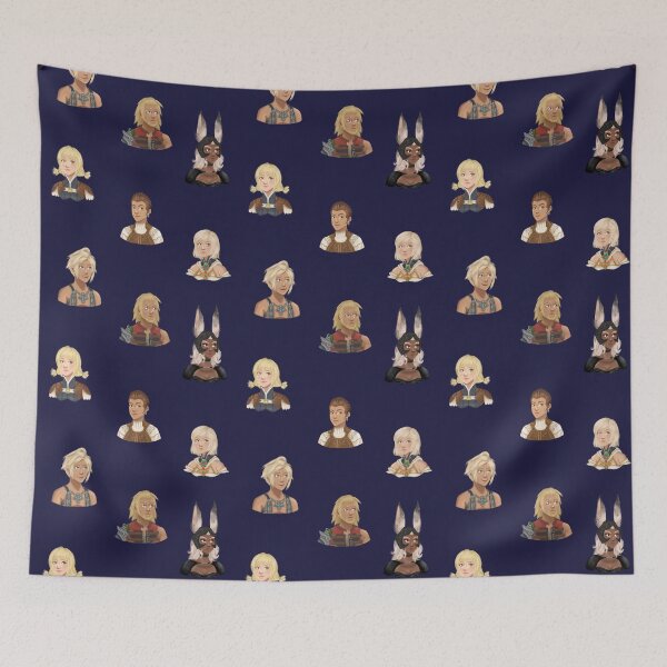 Item preview, Final Fantasy 12 Portraits (Small, Blue) designed and sold by beckyjenksart.