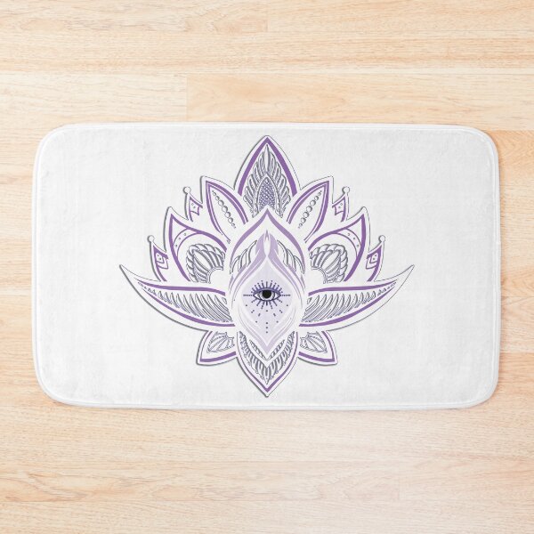 Item preview, Purple and White Lotus Flower with Third Eye designed and sold by squishyrainbow.