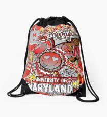 Maryland Collage Drawstring Bag