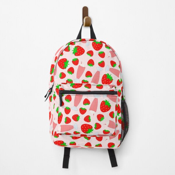 Item preview, Cute Strawberry Milkshake Pattern designed and sold by Miss Tea Positive.
