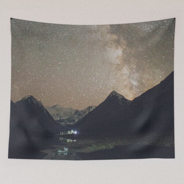 Item preview, mountain under night sky designed and sold by blurry-mind.