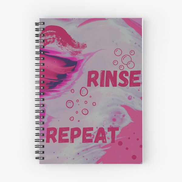 Item preview, RINSE REPEAT Shower Curtain designed and sold by Swooncake Press.