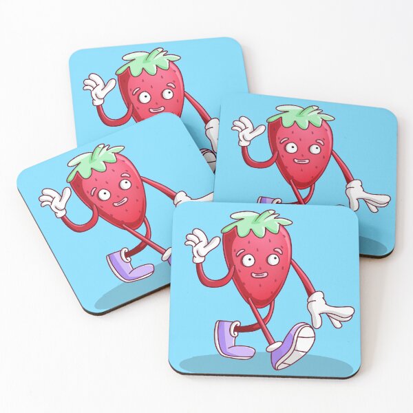 Item preview, Striding Strawberry Illustration designed and sold by Vincent White.