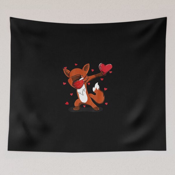 Item preview, Dabbing Fox Face Mask Dab Dance Valentine designed and sold by Alex Cuttell.