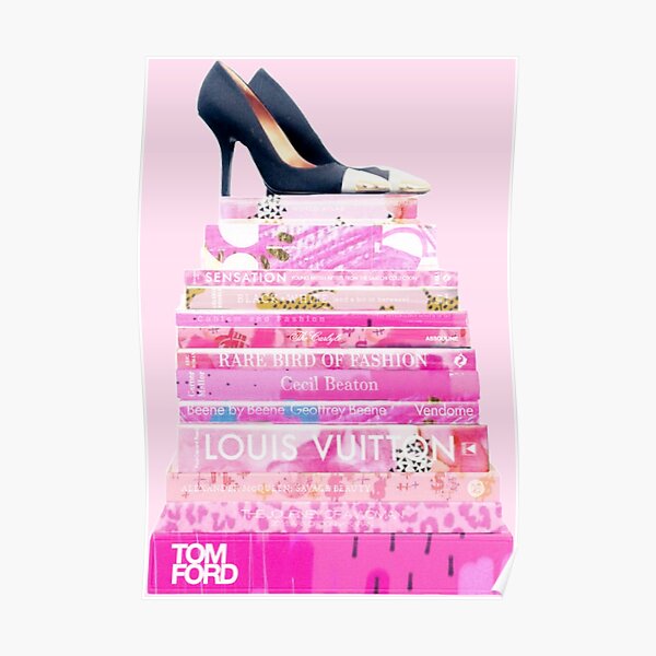 VOGUE FASHION BOOK STACK Poster