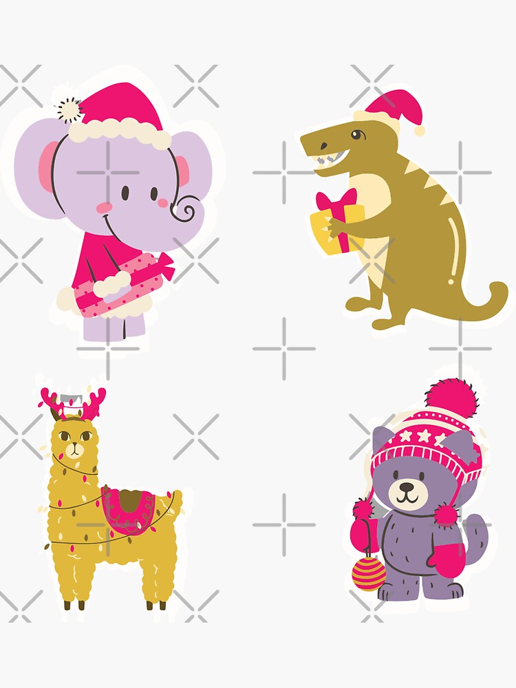 "Funny Animals pack sticker, Kids pack sticker 2021," Sticker for Sale