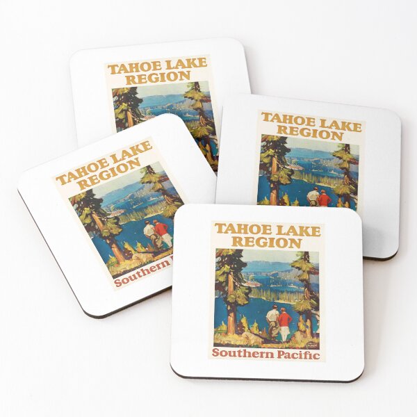 Item preview, retro iconic Tahoe Lake Region designed and sold by CorasPosters.