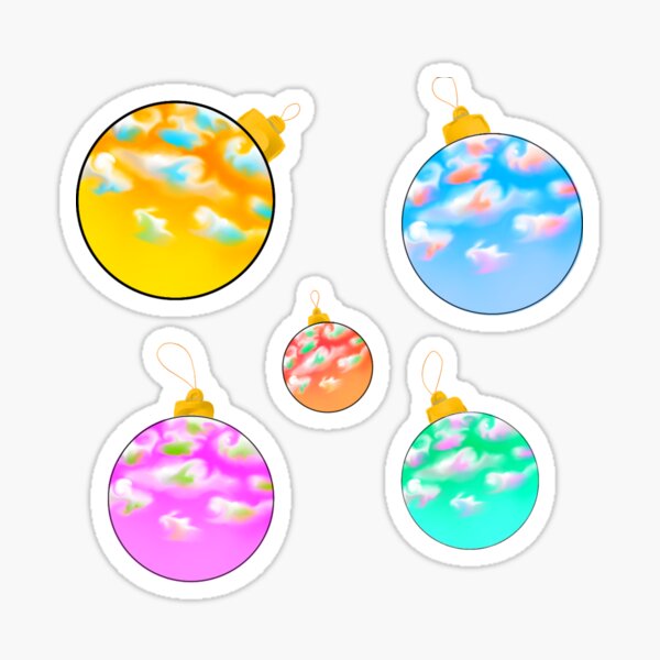 Christmas ornaments ,merry Christmas, christmas baubles,decorative minis Sticker