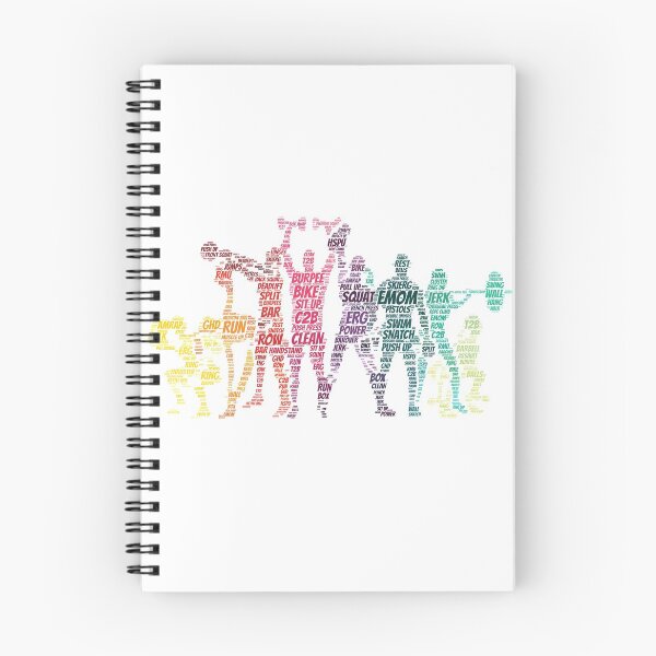 Item preview, The Box Crew - CrossFit Word Cloud Based Design - Rainbow Text designed and sold by RXThread.