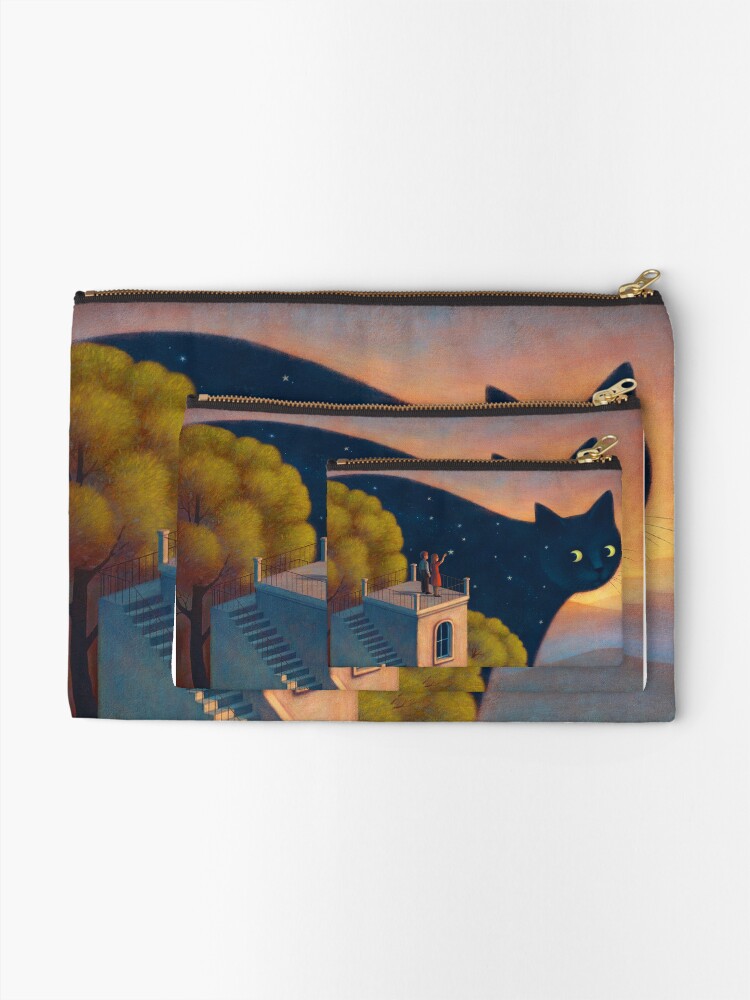 Alternate view of Eyes of the night Zipper Pouch