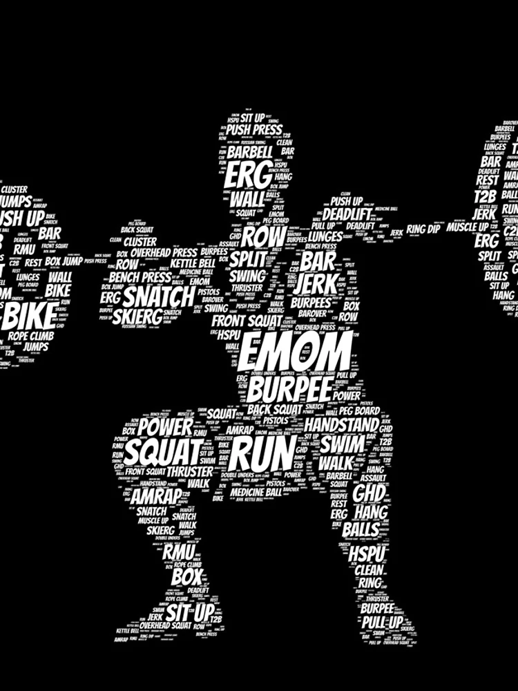 Thumbnail 4 of 4, iPhone Case, The Clean - CrossFit word cloud based design designed and sold by RXThread.