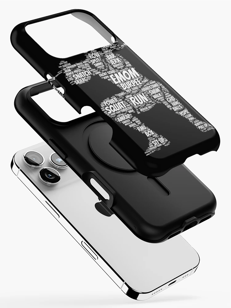 Thumbnail 2 of 4, iPhone Case, The Clean - CrossFit word cloud based design designed and sold by RXThread.