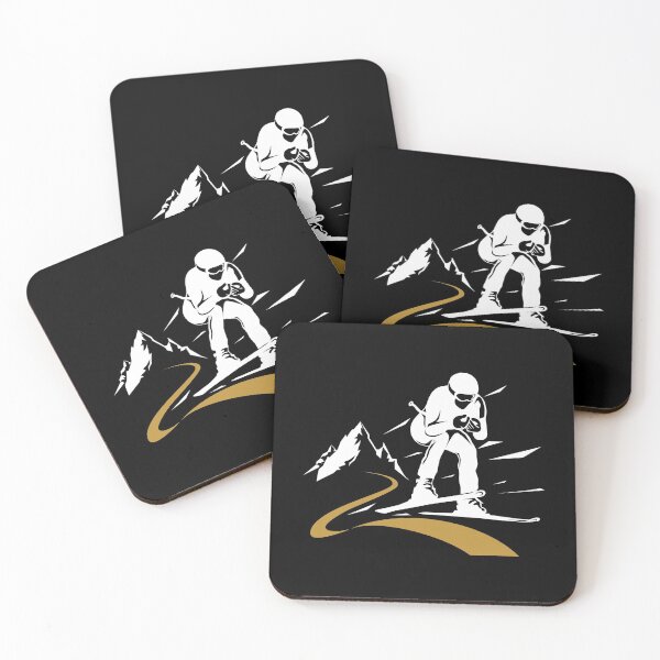 Item preview, Skiing | Airborne Downhill Skier | Black | Ski designed and sold by Pentimore.