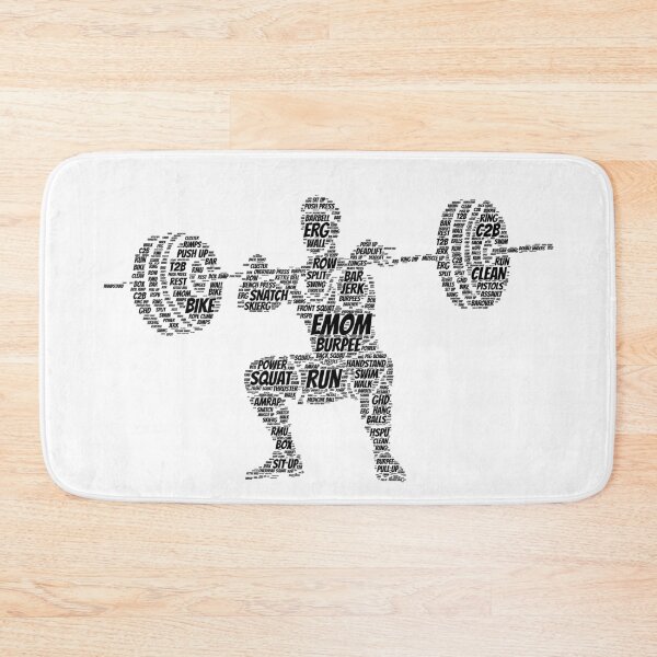 Item preview, The Clean - CrossFit word cloud based design - Black Text designed and sold by RXThread.