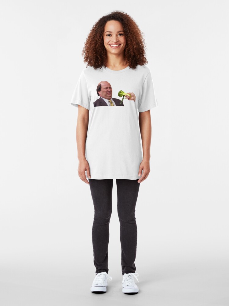 Alternate view of The Office Kevin Doesn't Like Broccoli Slim Fit T-Shirt