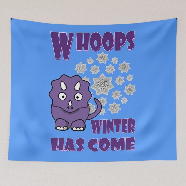 Item preview, Winter has come, a funny dino designed and sold by helenkaiy.