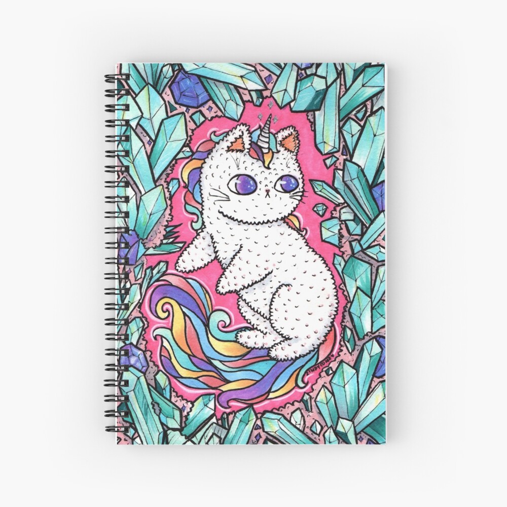 Unicorn kitty Spiral Notebook