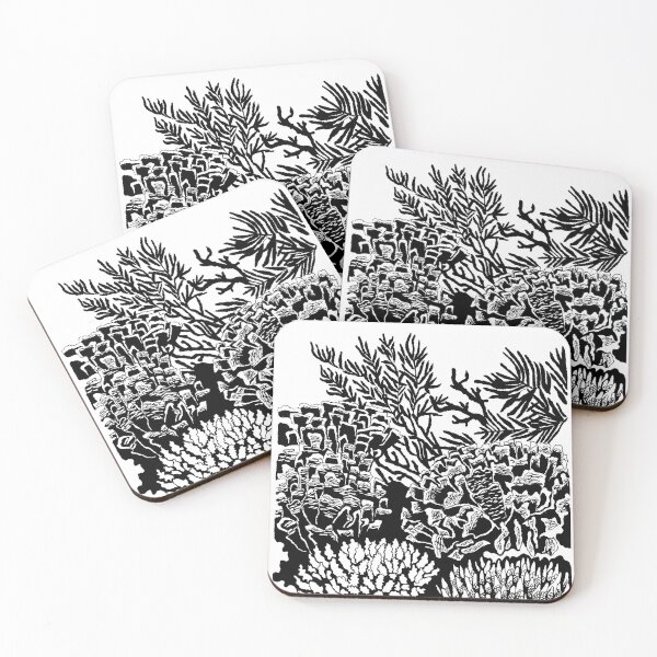 Item preview, Hand-drawn coral reef sketch designed and sold by Valentina Pozhar.