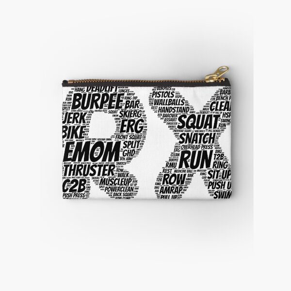 Item preview, RX - CrossFit Word Cloud - Snatch/EMOM/Squat/Run - White Text designed and sold by RXThread.