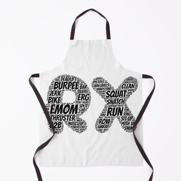 Item preview, RX - CrossFit Word Cloud - Snatch/EMOM/Squat/Run - White Text designed and sold by RXThread.