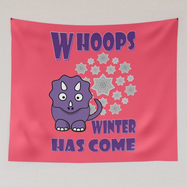 Item preview, Winter has come, a funny dino designed and sold by helenkaiy.