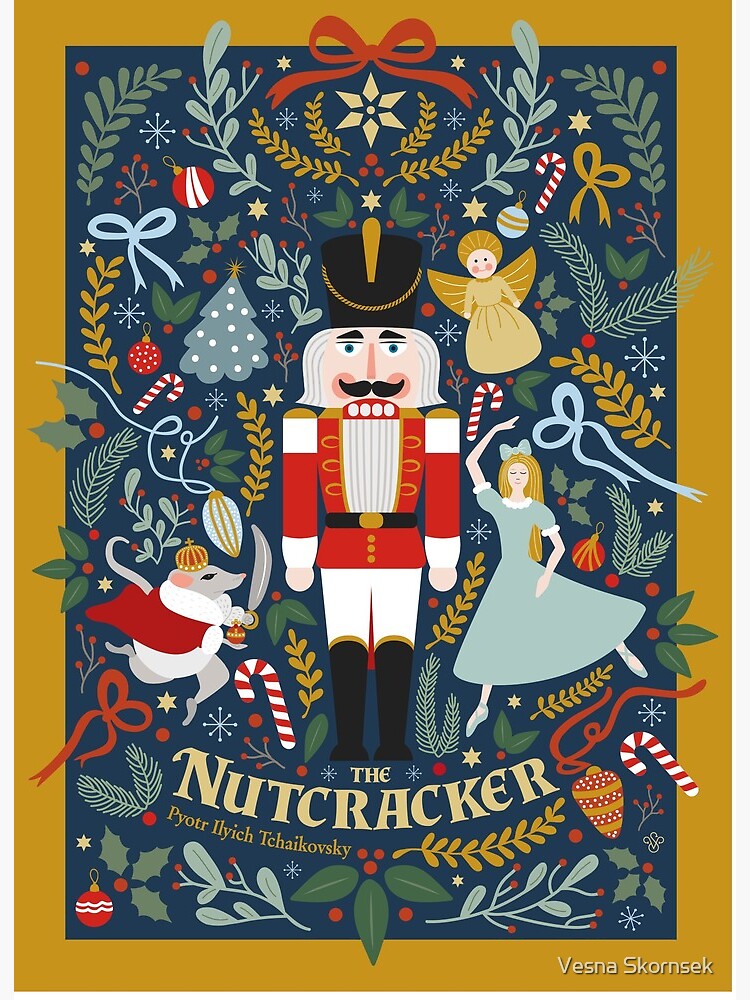 Nutcracker Water Bottle Labels. Editable Winter Whimsical Sugar