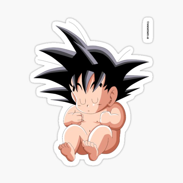 Baby Son Goku Sticker By Scream1212 Redbubble