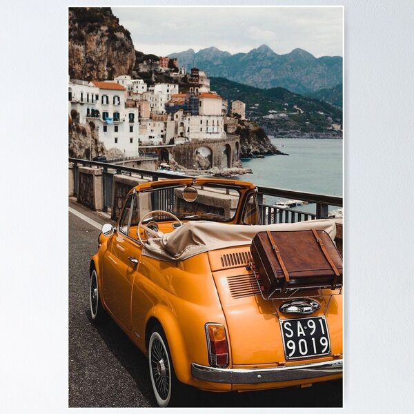 Item preview, Fiat 500 on the Italian coast designed and sold by Overpryce.