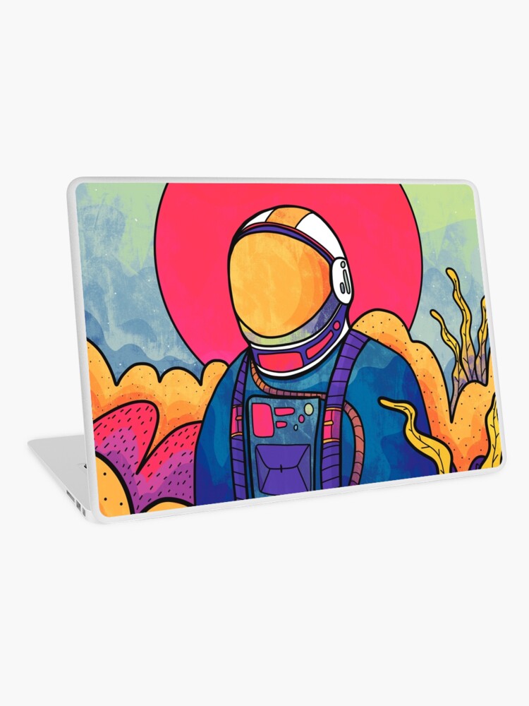 Aperçu 1 sur 2. Skin adhésive d'ordinateur avec l'œuvre L'explorateur de la planète créée et vendue par steveswade.